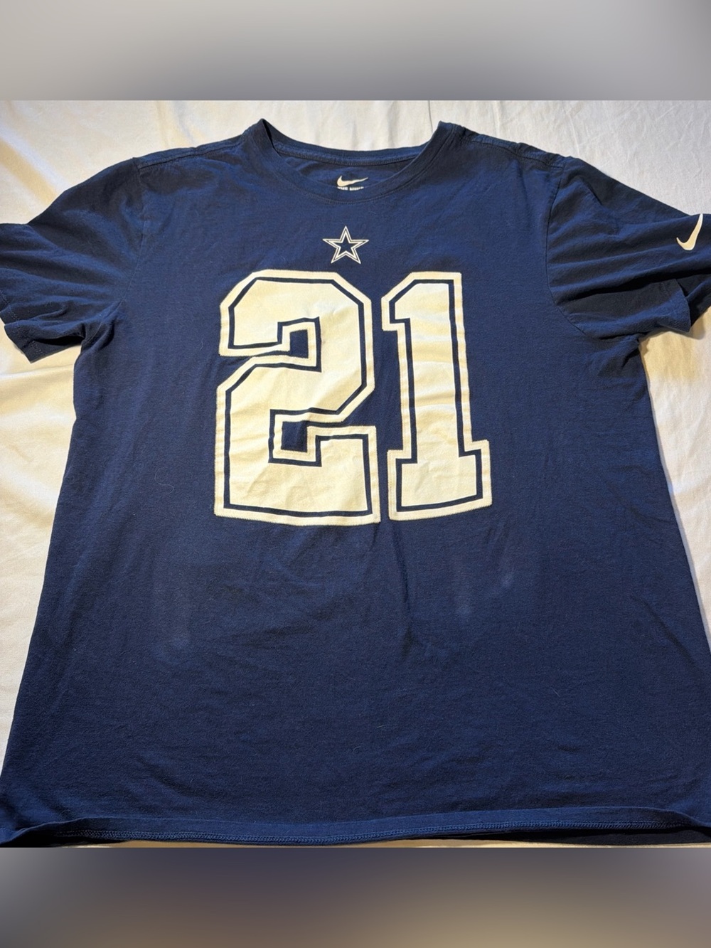 The Nike Tee Dallas Cowboys Ezekiel Elliott #21 Men’s L Athletic Cut T-shirt